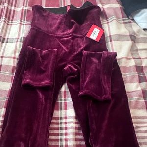 Spanx velvet leggings